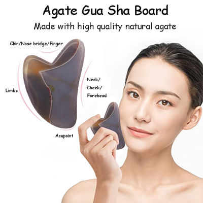 Massager Heart Shape Gua Sha Board Jade Stone for Face Massage SPA Acupuncture Therapy Treatment