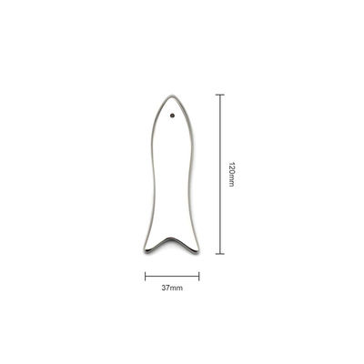 Cosmetology Function Fish-shaped Stainless Steel Guasha Scraper Facial Massage Gua Sha Tool for Face Lift and Anti-Aging Skin