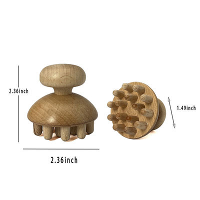 Body Therapy Wooden Muscle Roller Set 5 Pcs Wood Massager for Maderotherapy Anti-Cellulite Lymphatic Drainage Pain Relief