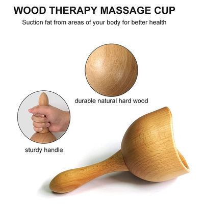 Wooden Gua Sha Massage Stick for Natural Carbonized SPA Therapy and Body Massage