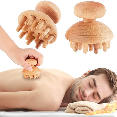 Wooden Head Guasha Board for Cosmetology Massage Tool Anti-cellulite Lymphatic Drainage Body Shaping Wood Therapy