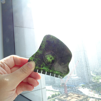 Jade Stone Natural Nanyang Black-green Guasha Scraping Massage Gua Sha for Activating Qi and Dredging Collaterals