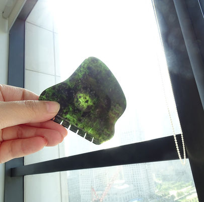 Jade Stone Natural Nanyang Black-green Guasha Scraping Massage Gua Sha for Activating Qi and Dredging Collaterals
