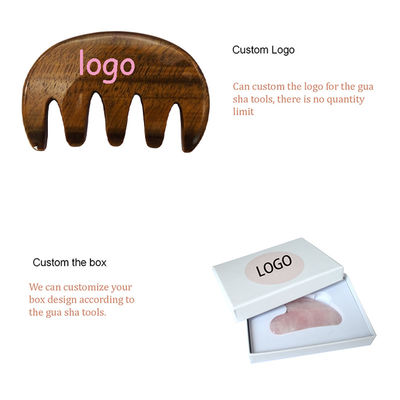 Customized Logo Availabled Gua Sha Comb Massage Tool for Enhancing Circulation on Scalp Face
