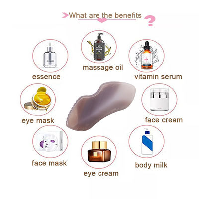 Natural Agate Gua Sha Board for Body Massage and Facial Treatment in SPA Acupuncture Therapy