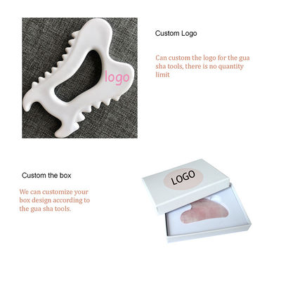 Ceramic Gua Sha Facial Massage Tool for Face Eye Neck Head Back V-face Lifting Anti-Aging Skincare Body Muscle Relaxing