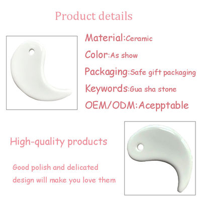 Professional Ceramic V-face Lifting Gua Sha Tool for Jaw Line Massage and Muscle Stiffness Relief