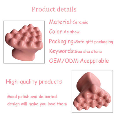 Customized Logo Ceramic Gua Sha Massage Tool for Facial and Body Lymphatic Drainage