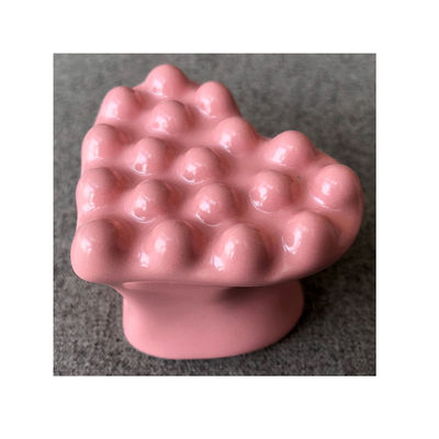 Customized Logo Pink 3d Heart Shaped Universal Ceramic Gua Sha Scraping Massage Tool for Eye Face Neck Skin Body Massager