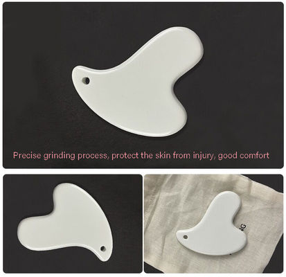 Medical Personal Care Style Hand-held Ceramic Massage Therapy Gua Sha Board Tool for Face Guasha Scraping Beauty Product