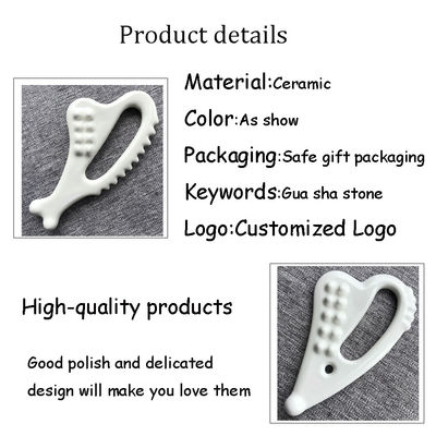 Facial Scraping Body Massager Gua Sha for Face Function Ceramic Guasha Massage Tool