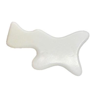 Body Sculpting Tools Large White Jade Scraping Massage Tools for Lymphatic Drainage and Gua sha Therapy
