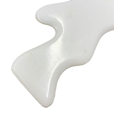 Body Sculpting Tools Large White Jade Scraping Massage Tools for Lymphatic Drainage and Gua sha Therapy