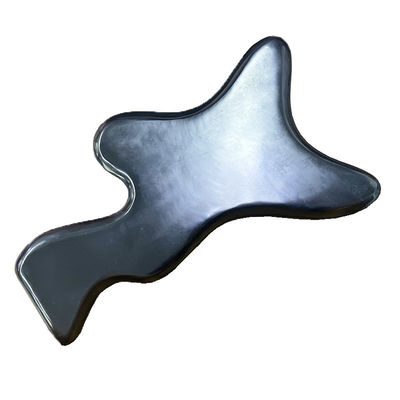 Body Care Products Gua Sha Board Logo Support custom Custom Logo Polygonal Black Bianstone Jade Massage Tool