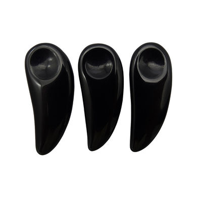 Black Facial Massager Mini Obsidian Cosmetic Guasha Spoon Eye Cream Makeup Scoop Spatula Stick for Eye Relief Massage