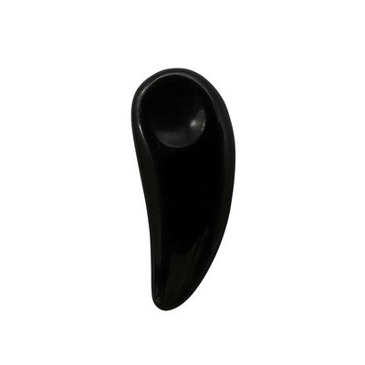 Black Facial Massager Mini Obsidian Cosmetic Guasha Spoon Eye Cream Makeup Scoop Spatula Stick for Eye Relief Massage