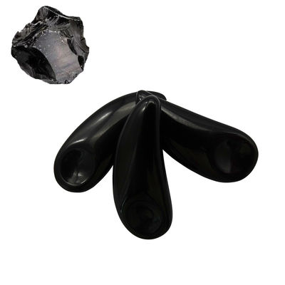 Black Facial Massager Mini Obsidian Cosmetic Guasha Spoon Eye Cream Makeup Scoop Spatula Stick for Eye Relief Massage