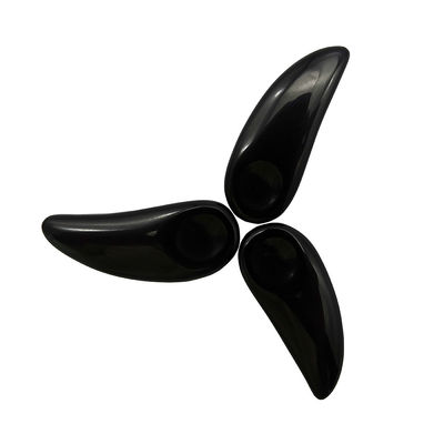Black Facial Massager Mini Obsidian Cosmetic Guasha Spoon Eye Cream Makeup Scoop Spatula Stick for Eye Relief Massage