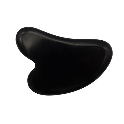 Natural Black Bian Stone Heart Shape Gua Sha Massage Tool for Spa Relaxing Meditation