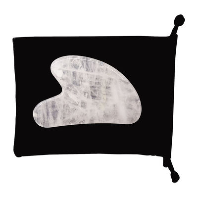 Facial Massage Heart Shape White Crystal Gua Sha Stone for SPA Acupuncture Therapy at Traditional Chinese Medicine Center