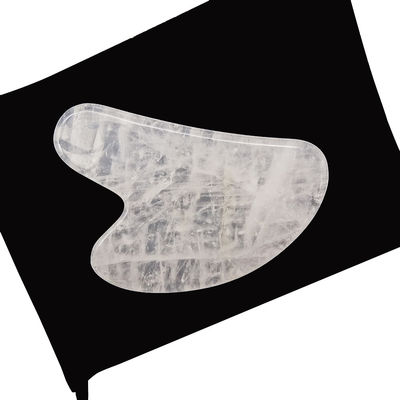 Facial Massage Heart Shape White Crystal Gua Sha Stone for SPA Acupuncture Therapy at Traditional Chinese Medicine Center