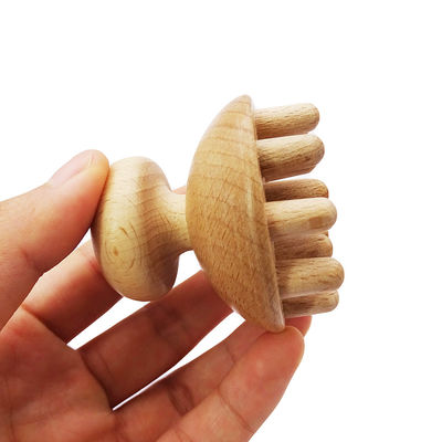Musical Function Wooden Mushroom Gua Sha Therapy Massage Tool for Hand-Held and Full Body Lymphatic Drainage