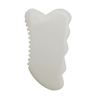 Daily Anti-Aging Health and Skin Care Tools White Jade Guasha Board with Custom Gua Sha Facial Massage Tool