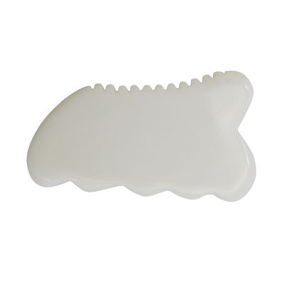 Daily Anti-Aging Health and Skin Care Tools White Jade Guasha Board with Custom Gua Sha Facial Massage Tool