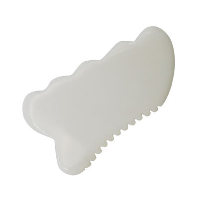 Daily Anti-Aging Health and Skin Care Tools White Jade Guasha Board with Custom Gua Sha Facial Massage Tool