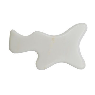 Body Sculpting White Jade Gua Sha Massage Tool for Full Body Detoxification and Lymphatic Drainage