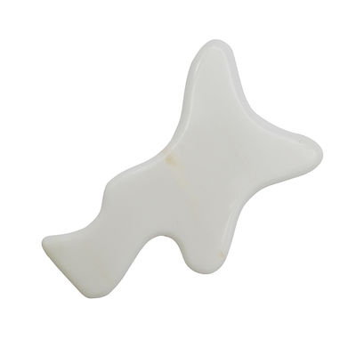 Body Sculpting White Jade Gua Sha Massage Tool for Full Body Detoxification and Lymphatic Drainage