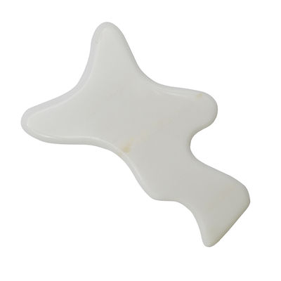Body Sculpting White Jade Gua Sha Massage Tool for Full Body Detoxification and Lymphatic Drainage