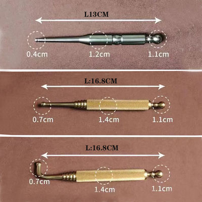 Relaxing Deep Tissue Massage Tool Brass Manual Acupressure Pen for Reflexology Pressure Point Massager