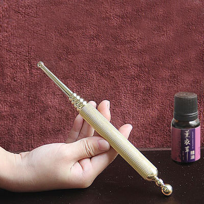 Relaxing Deep Tissue Massage Tool Brass Manual Acupressure Pen for Reflexology Pressure Point Massager