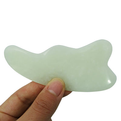 Customized Logo Green Natural Spa Gua Sha Scalp Massage Tool for Scraping Facial and Body Skin Polished Guasha Face Massagers