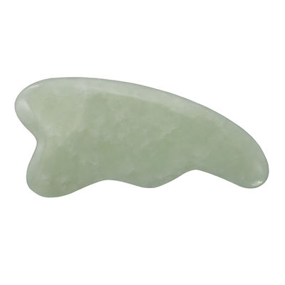 Customized Logo Green Natural Spa Gua Sha Scalp Massage Tool for Scraping Facial and Body Skin Polished Guasha Face Massagers