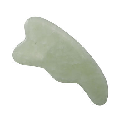 Customized Logo Green Natural Spa Gua Sha Scalp Massage Tool for Scraping Facial and Body Skin Polished Guasha Face Massagers