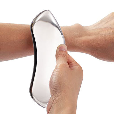 Facial Massager Hand-Held Stainless Steel Gua Sha Scraping Tool for SPA Treatment