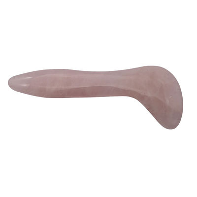 2024 Product Polished Technical Natural Pink Rose Quartz Jade Gua Sha Massage Tool for Facial Massage Gift Box MOQ 100PCS