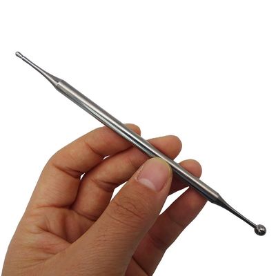 Polished IASTM Dual Head Facial Reflexology Tools Stainless Steel Portable Ear Acupuncture Body Point Probe Face Reflexology Massage Tool