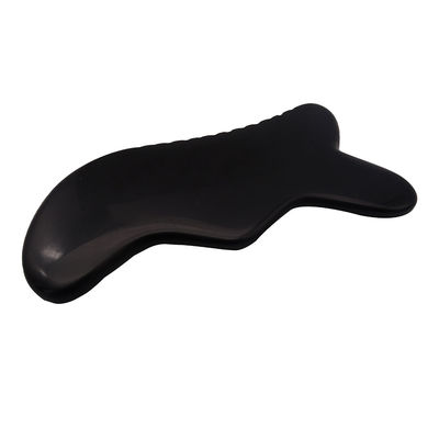 Gua Sha Massage Tool Natural Black Bian Stone Guasha Tool for Foot Neck Back Face Massage