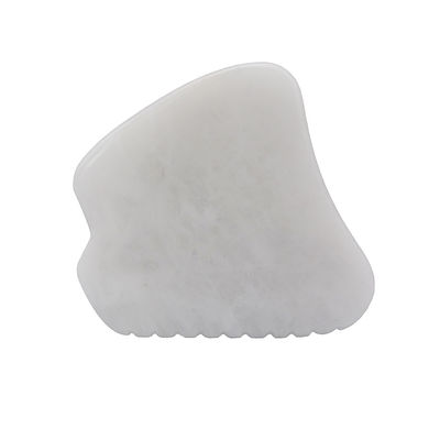 Musical Function White Jade Gua Sha Massage Tool for SPA Therapy Polished Natural Jade Stone Facial Massage Guasha Tool