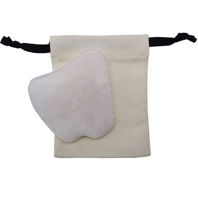 Musical Function White Jade Gua Sha Massage Tool for SPA Therapy Polished Natural Jade Stone Facial Massage Guasha Tool