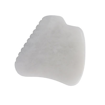 Musical Function White Jade Gua Sha Massage Tool for SPA Therapy Polished Natural Jade Stone Facial Massage Guasha Tool