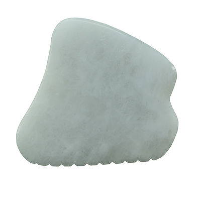 Musical Function White Jade Gua Sha Massage Tool for SPA Therapy Polished Natural Jade Stone Facial Massage Guasha Tool