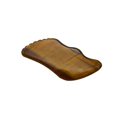 Crafted Hand Made Gua Sha Natural Tiger Eye Skin Massager for Face Eyes Neck Nody Muscle Relaxation OEM ODM