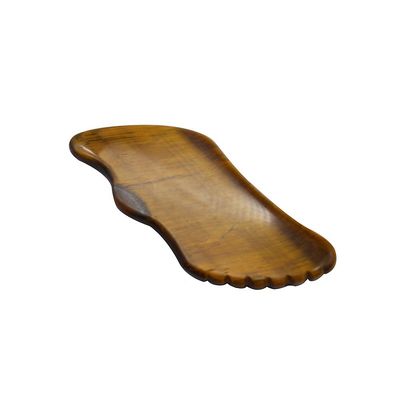 Crafted Hand Made Gua Sha Natural Tiger Eye Skin Massager for Face Eyes Neck Nody Muscle Relaxation OEM ODM