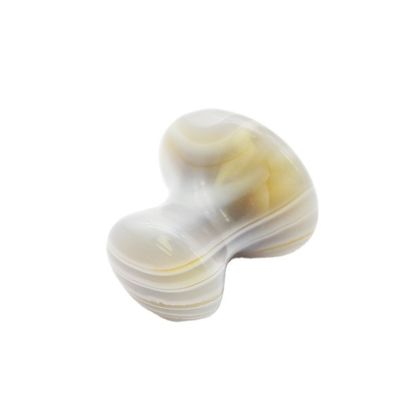 Natural Agate Mushroom Stone Massage for Jade Energy Scraping and Cold/Hot Compress Cosmetology
