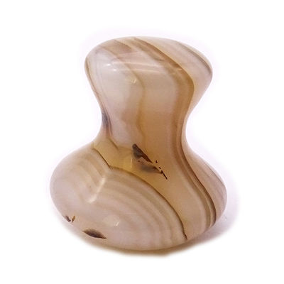 Natural Agate Mushroom Stone Massage for Jade Energy Scraping and Cold/Hot Compress Cosmetology