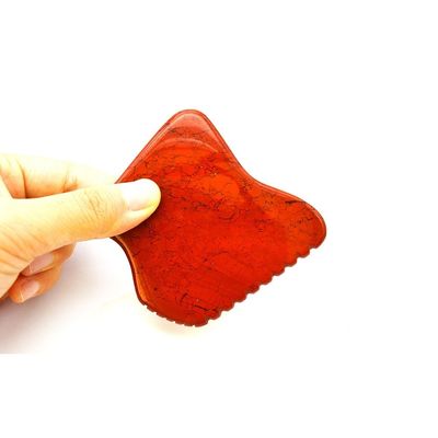2024 Arrivals Red Jesper Gua Sha Massage Tool for Body Massage Polished Technical and OEM ODM Acceptance
